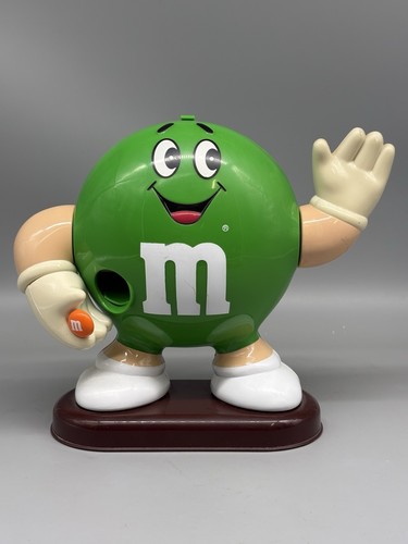 Green candy dispenser - m&m’s,