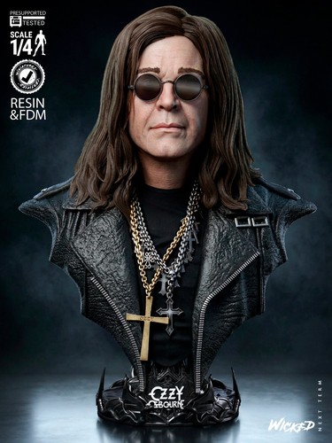 Ozzy osbourne bust 70 200mm - osbourne,, bust,