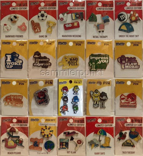 Pin set ihrer wahl - m&m`s, pin-set