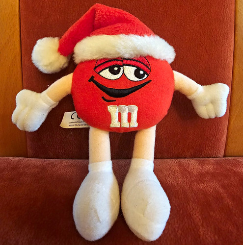 Plüschfigur roter m - m&m's,