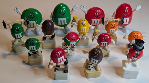 15 x werbefiguren - m&m's,,